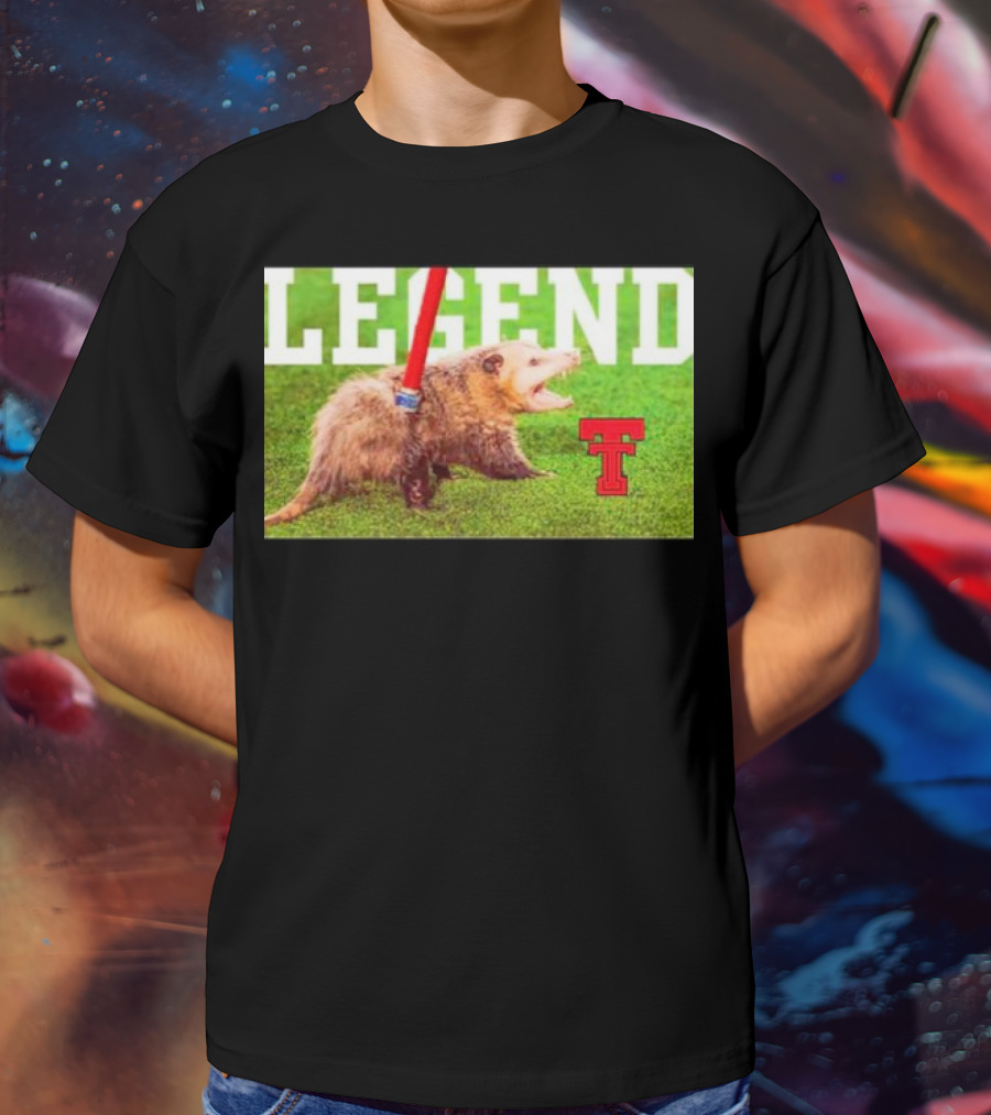 Opossum Legend Texas Tech Football T-Shirt
