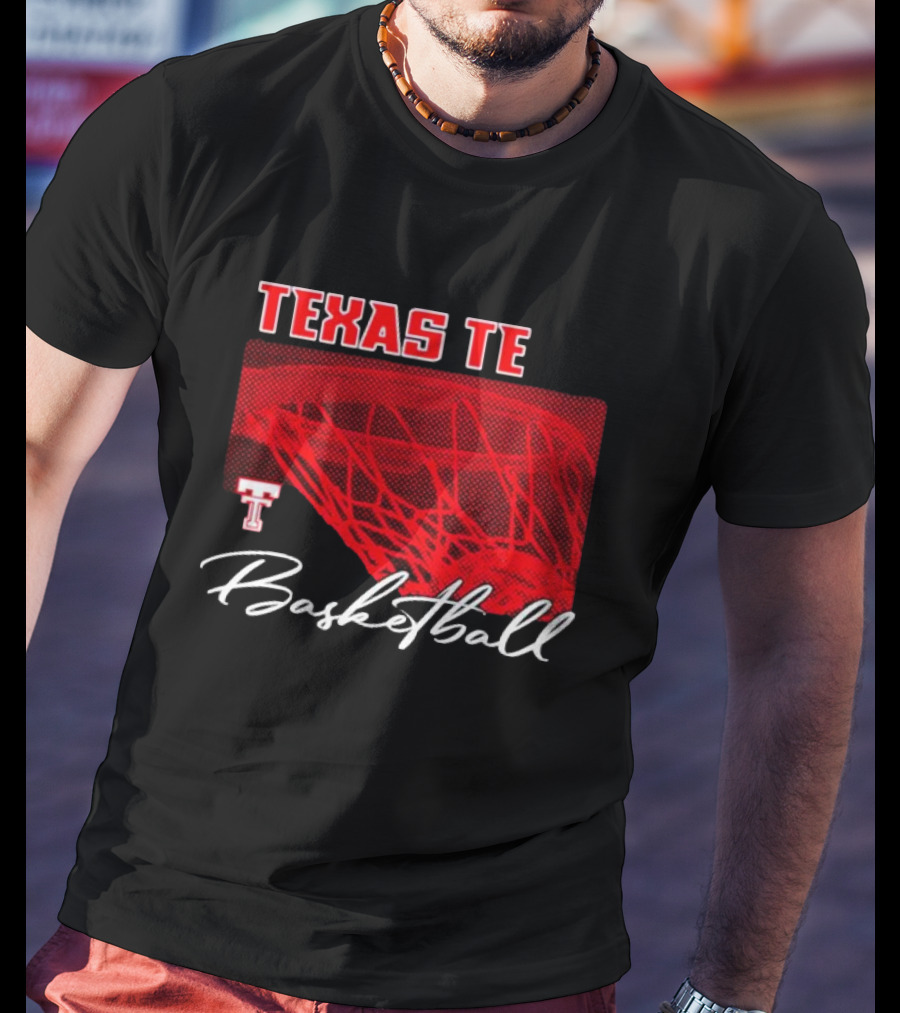 Texas Tech Basketball Red Net TT T-Shirt