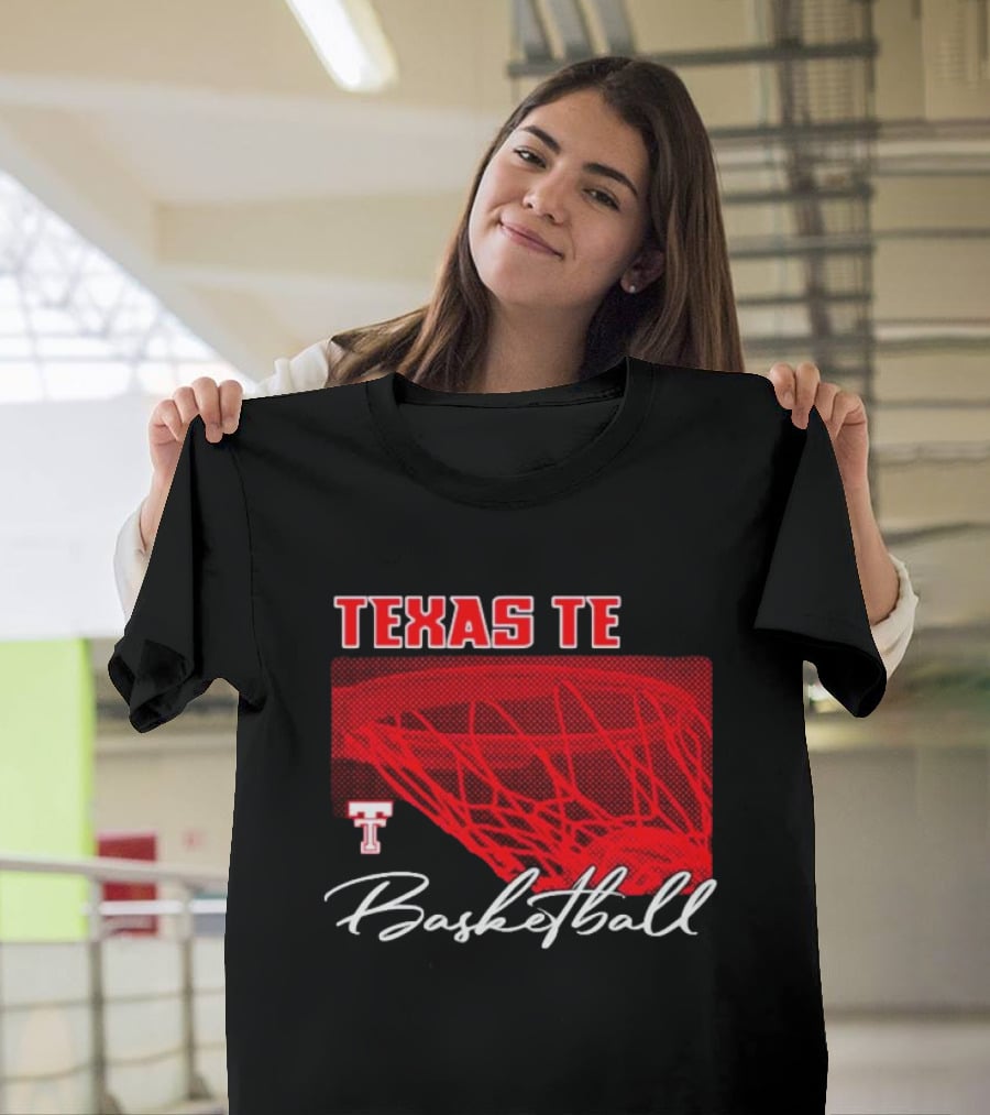 Texas Tech Basketball Red Net TT T-Shirt