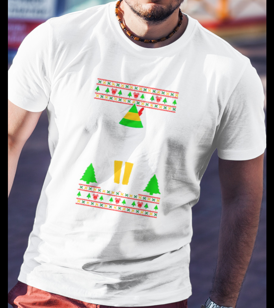 Cotton Headed Ninny Muggins Christmas Elf Hat Snowflakes Boots Trees T-Shirt