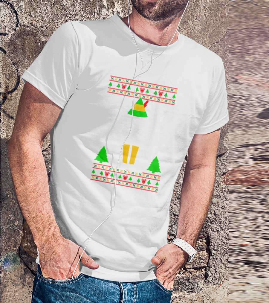 Cotton Headed Ninny Muggins Christmas Elf Hat Snowflakes Boots Trees T-Shirt