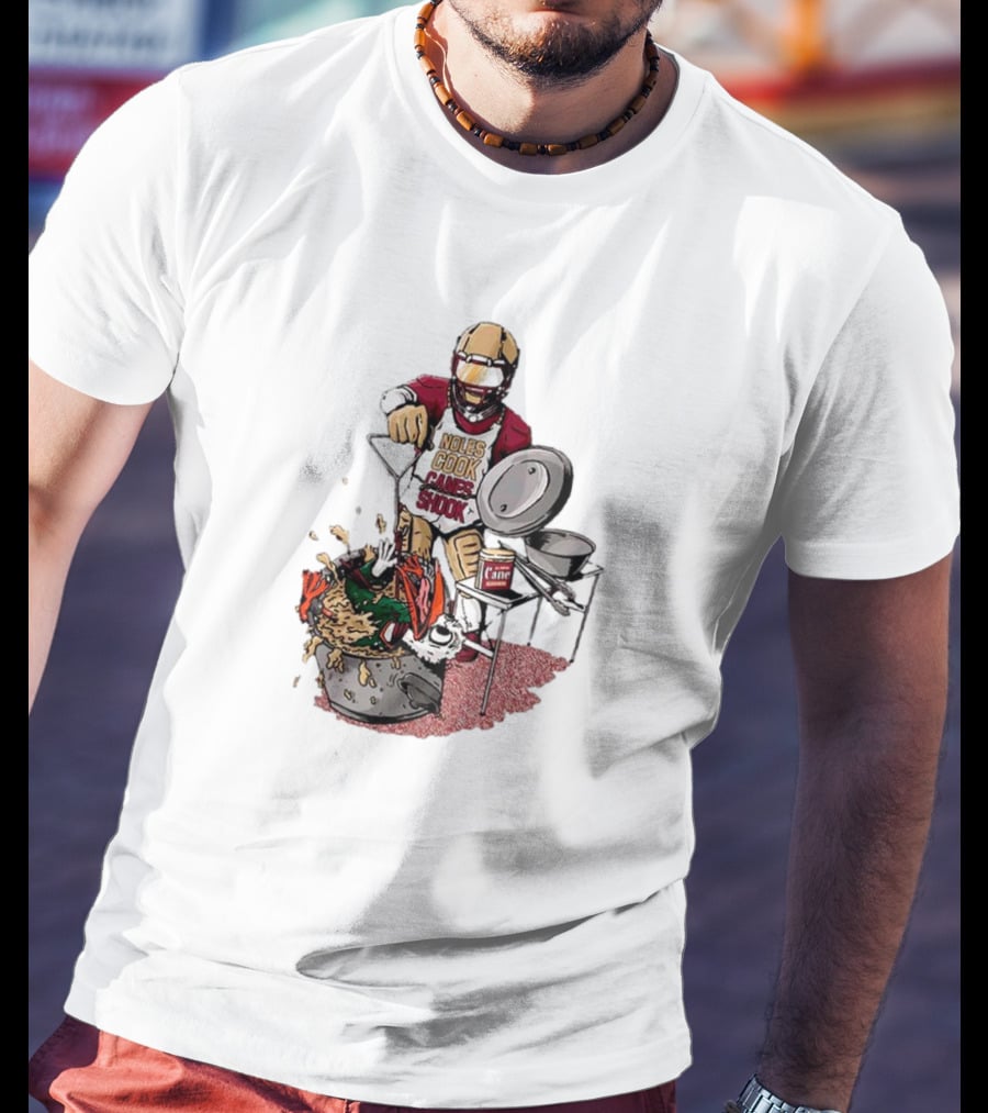 FSU Football Noles Cook Canes Shook Miami Hurricanes Rivalry T-Shirt