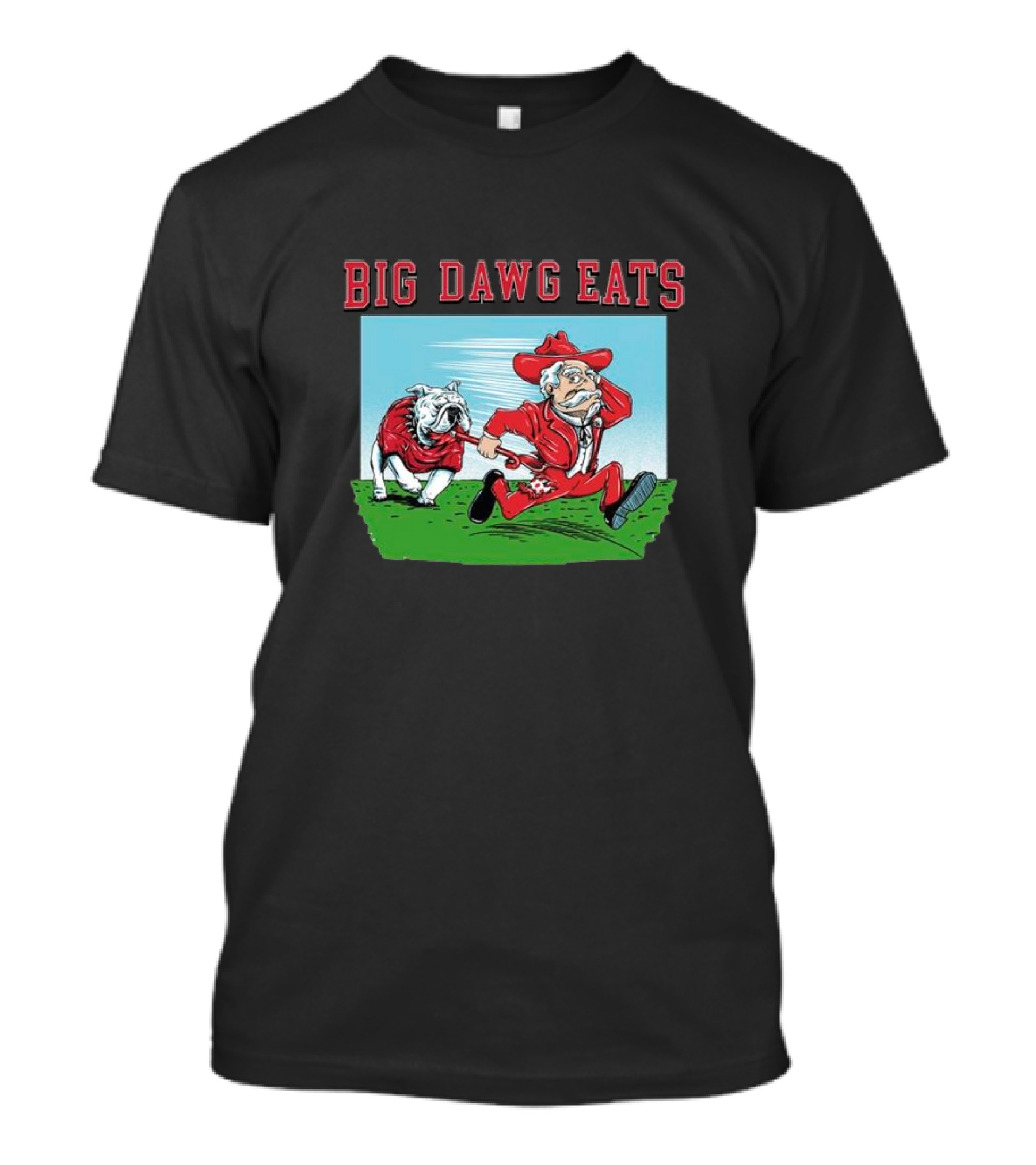 Georgia Bulldogs Big Dawg Eats Ole Miss Rebels T-Shirt