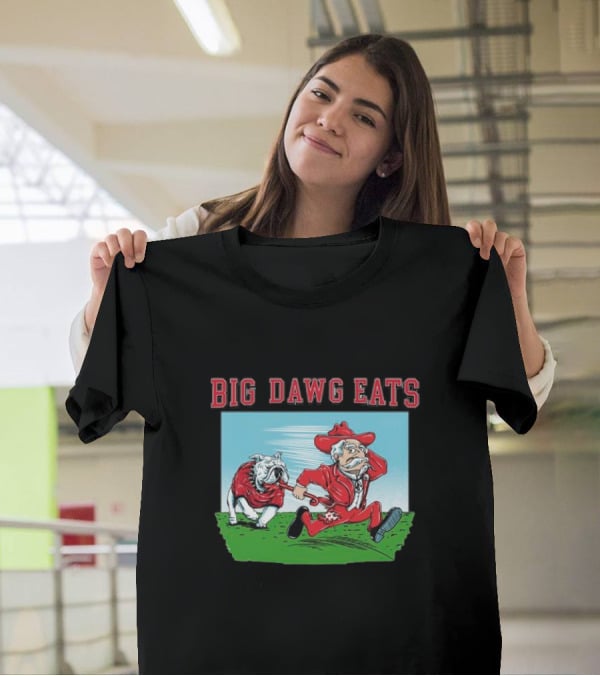 Georgia Bulldogs Big Dawg Eats Ole Miss Rebels T-Shirt