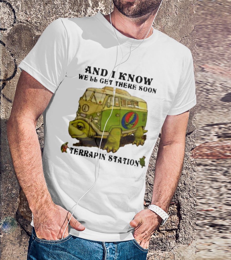 Grateful Dead Terrapin Station Turtle Bus I Know We'll Get There Soon T-Shirt