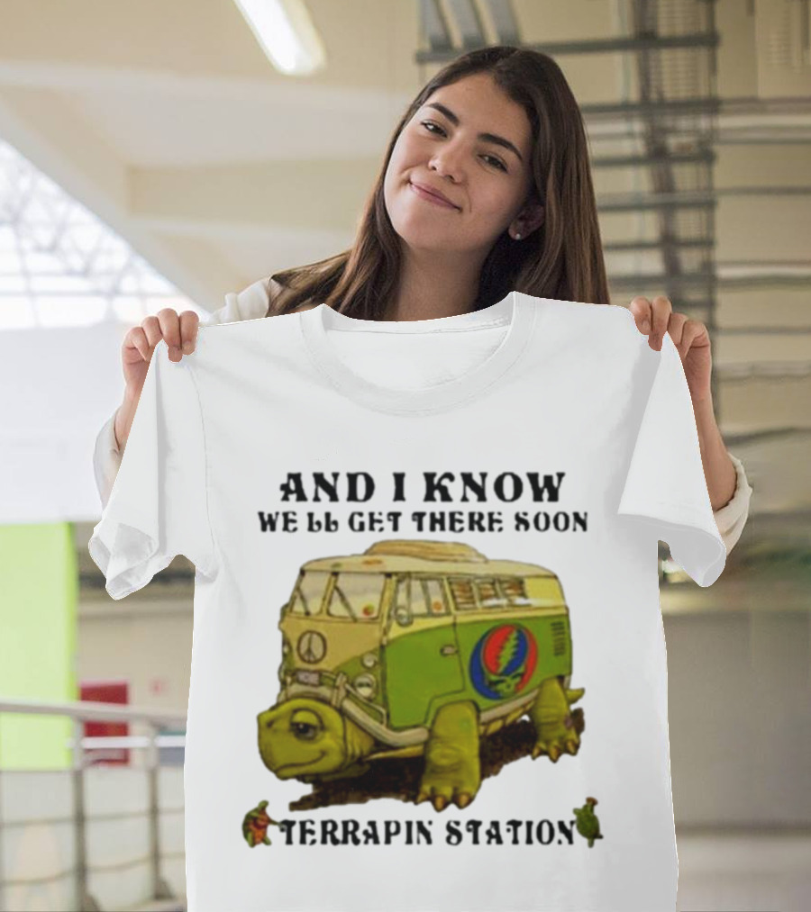 Grateful Dead Terrapin Station Turtle Bus I Know We'll Get There Soon T-Shirt