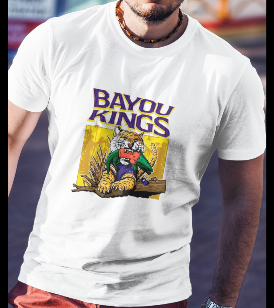 Bayou Kings LSU Tigers Vs. Florida Gators Tiger With Gator T-Shirt