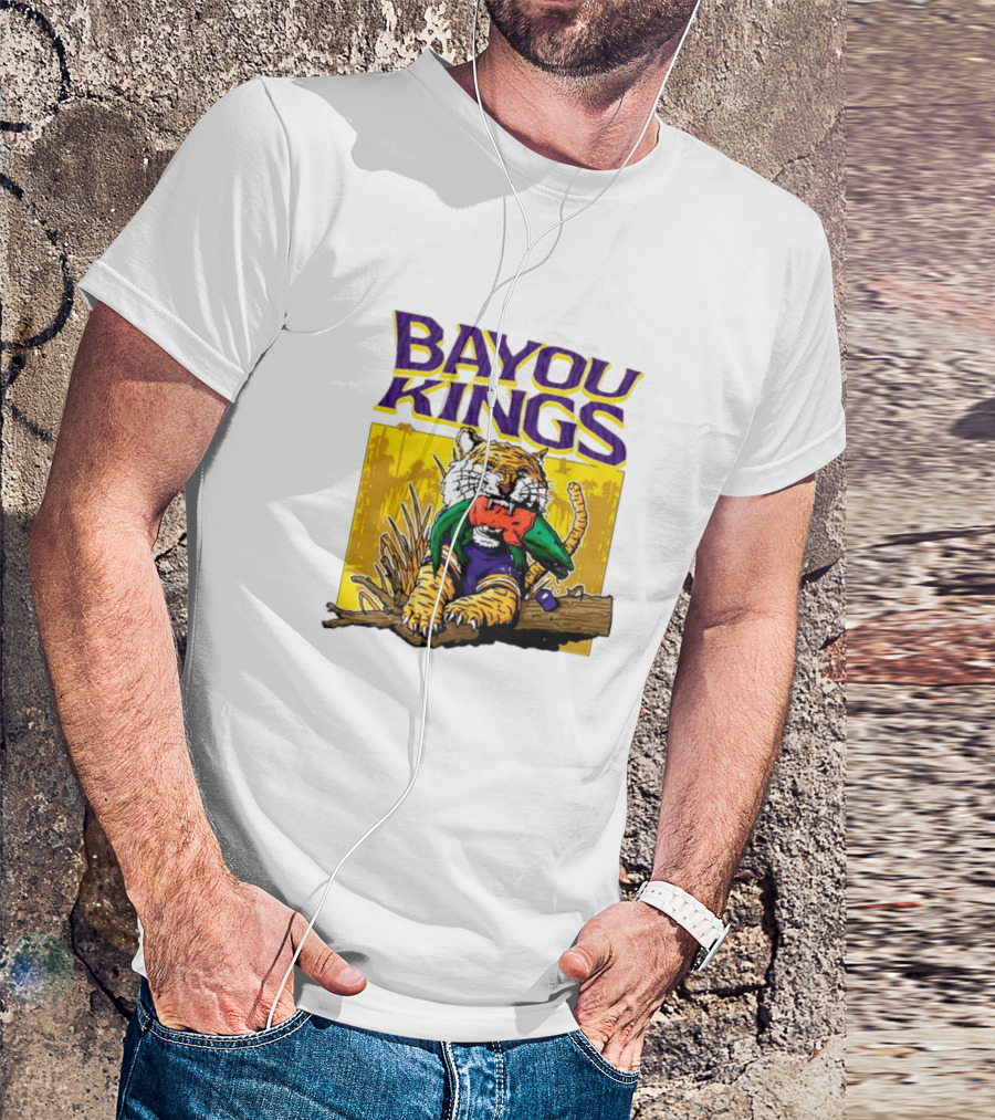 Bayou Kings LSU Tigers Vs. Florida Gators Tiger With Gator T-Shirt