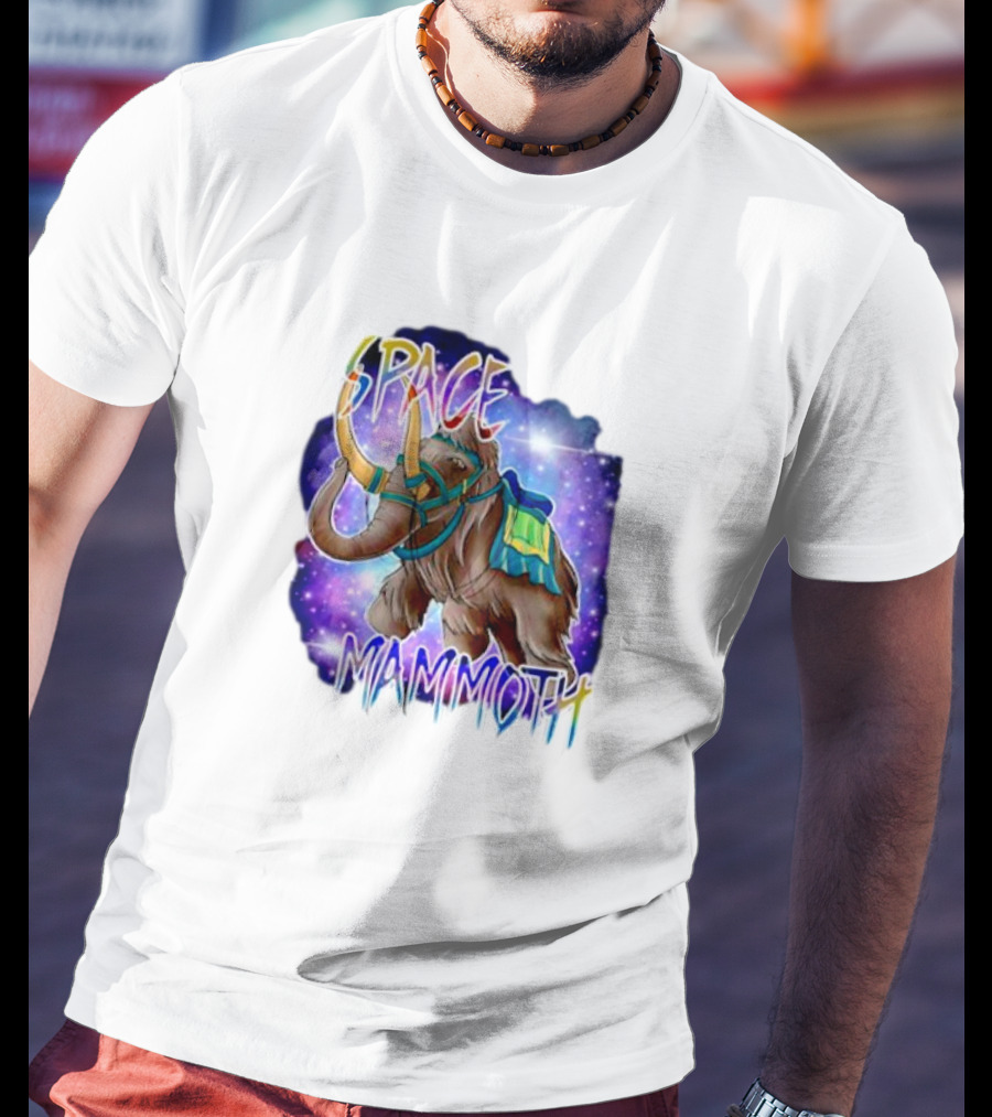 Space Mammoth Cosmic Adventure T-Shirt
