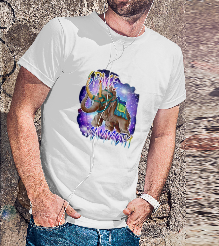 Space Mammoth Cosmic Adventure T-Shirt