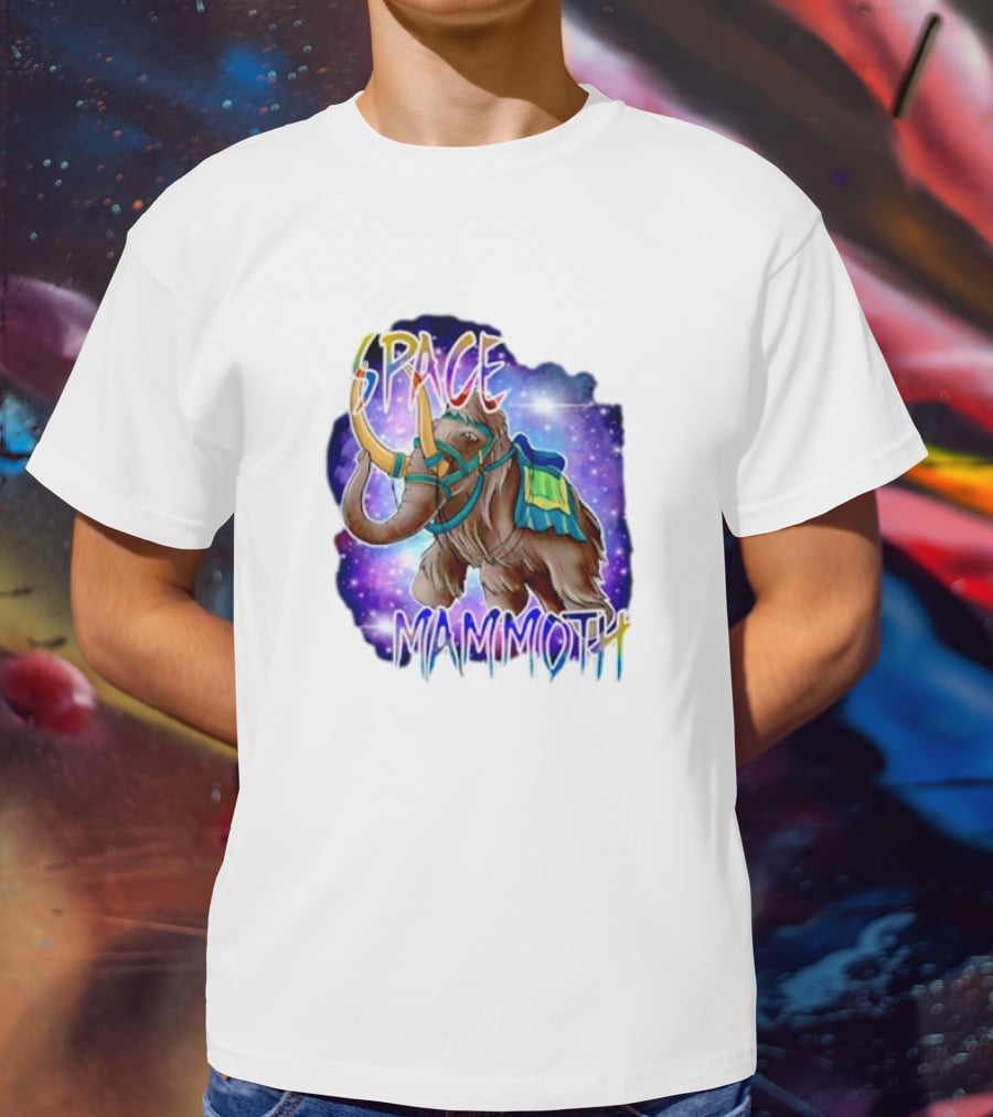 Space Mammoth Cosmic Adventure T-Shirt