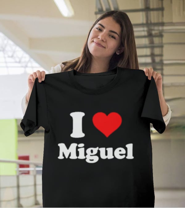 I Love Miguel Red Heart T-Shirt