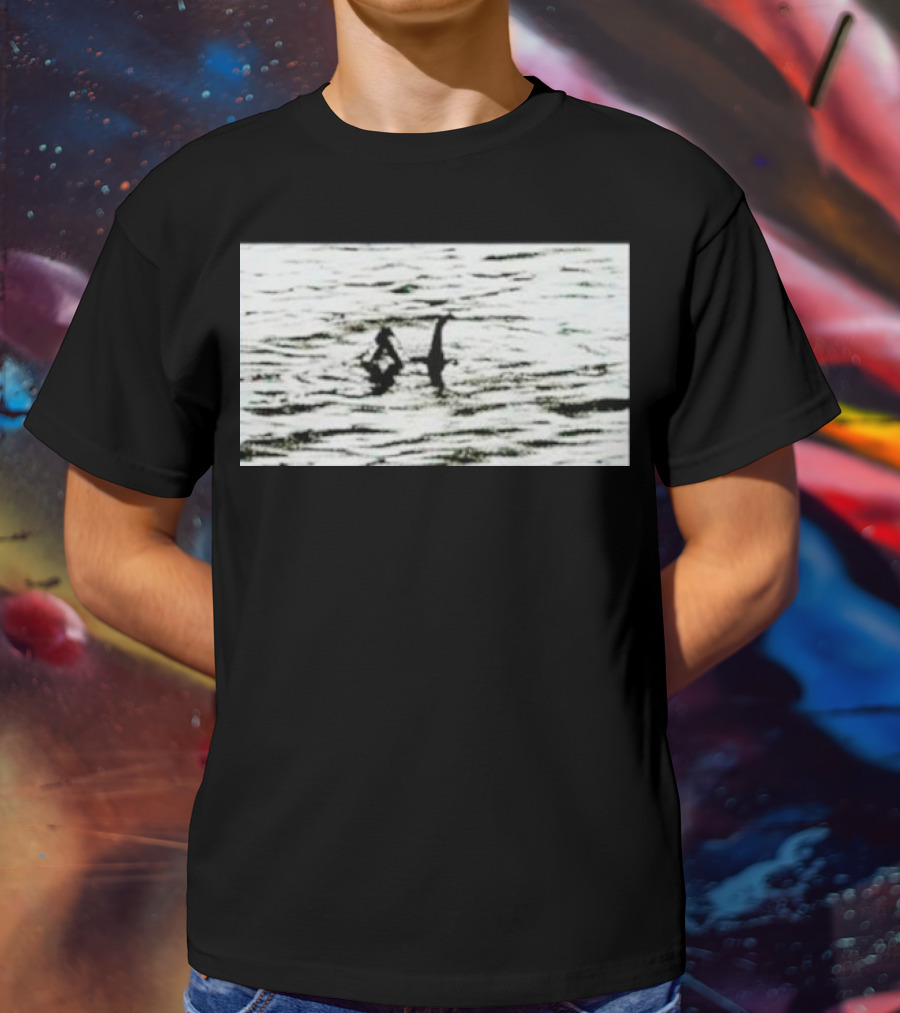 Louis Wearing Palace Nessie Surfers On Loch Ness Monster T-Shirt