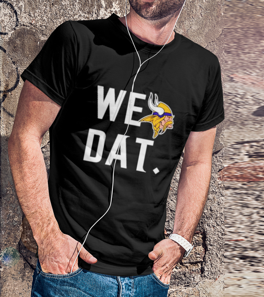 Minnesota Vikings We Dat Viking Head T-Shirt