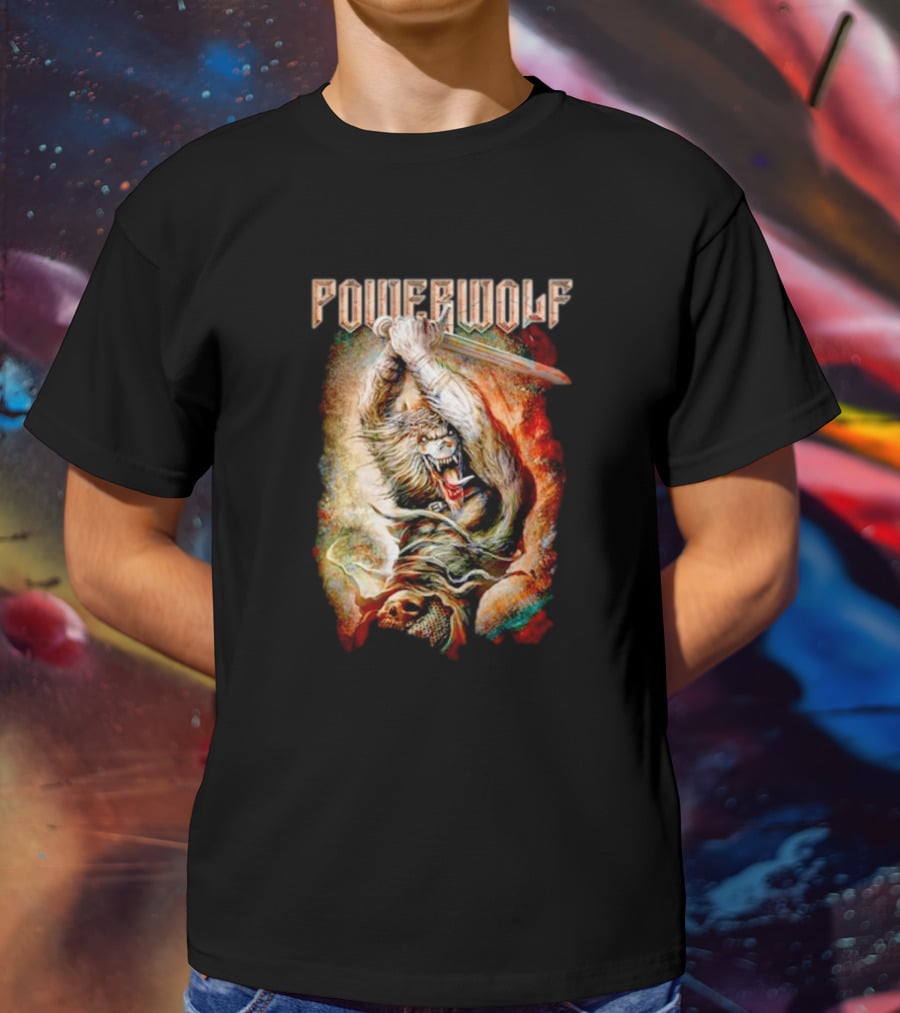 Powerwolf Wolves Of War Fearless Battle Charge T-Shirt