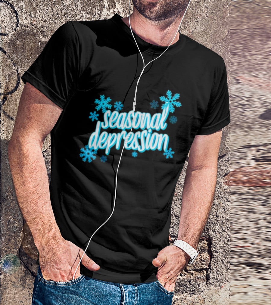 Seasonal Depression Snowflakes Winter Mood T-Shirt