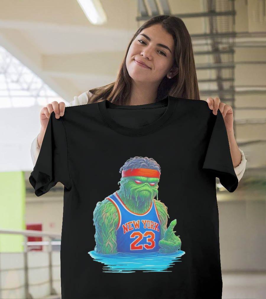 Mitchell Robinson New York Knicks Blockness Monster 23 Iconic Monster T-Shirt