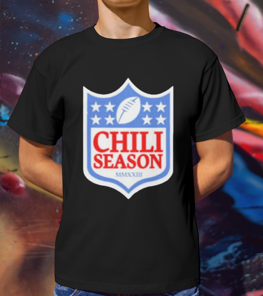 Chili Season MMXXIII Football Shield T-Shirt