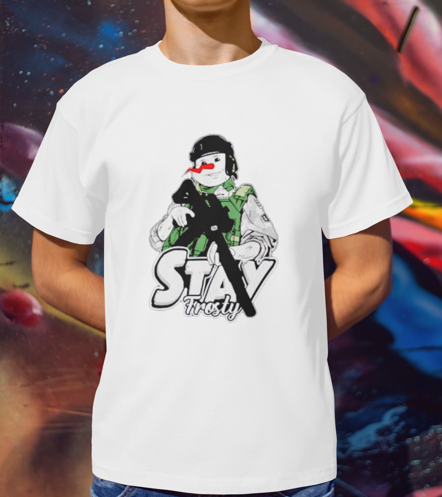 Stay Frosty Snowman Army T-Shirt