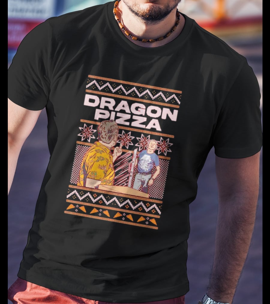 Dragon Pizza Dave Portnoy Retro T-Shirt