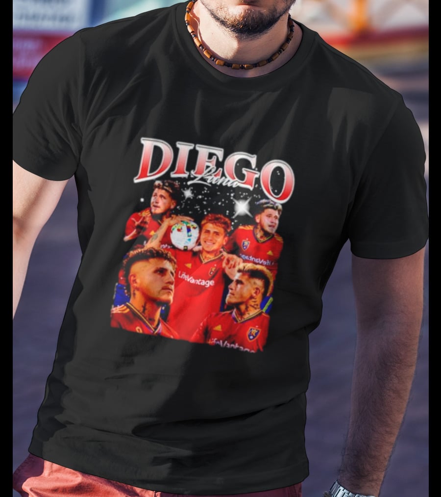Diego Luna Real Salt Lake Soccer Star Bootleg T-Shirt