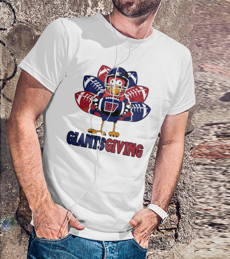 New York Giants Turkey Football Giantsgiving Thanksgiving T-Shirt