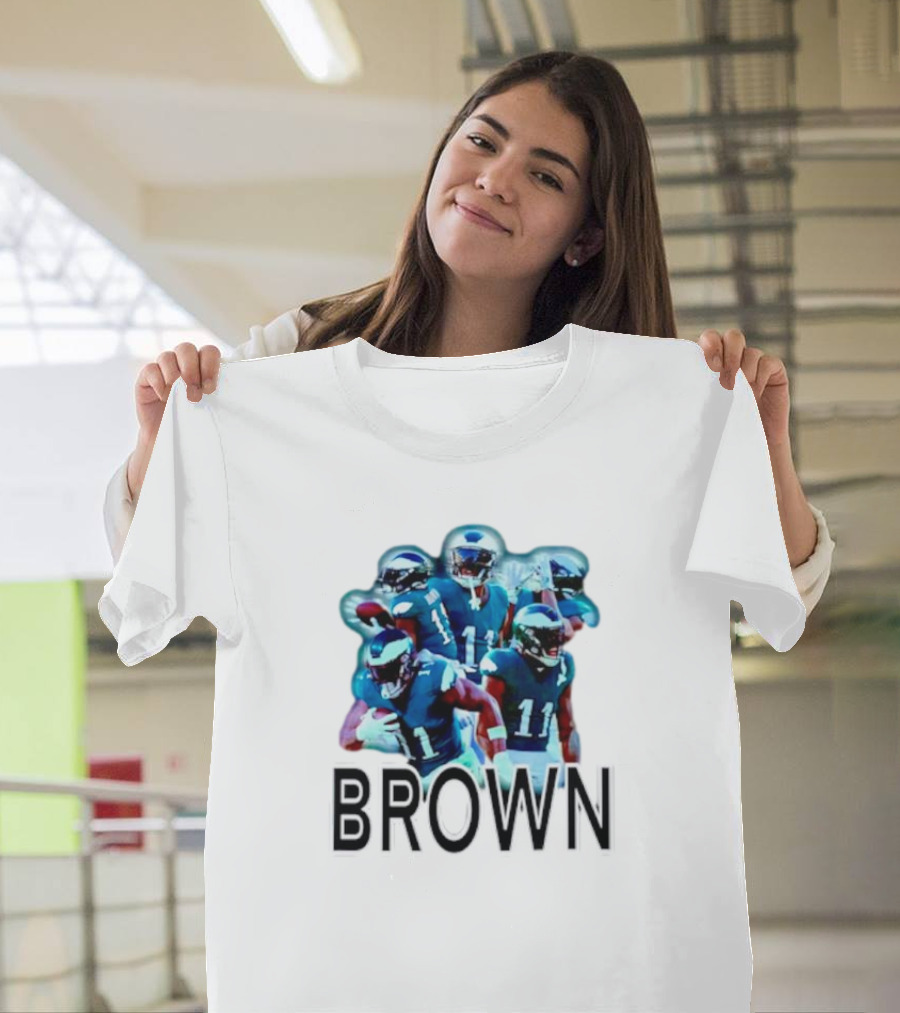 Philadelphia Eagles AJ Brown NFL Football T-Shirt