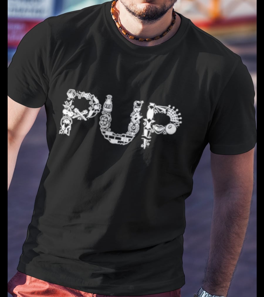 Pup Band Collage Elements T-Shirt