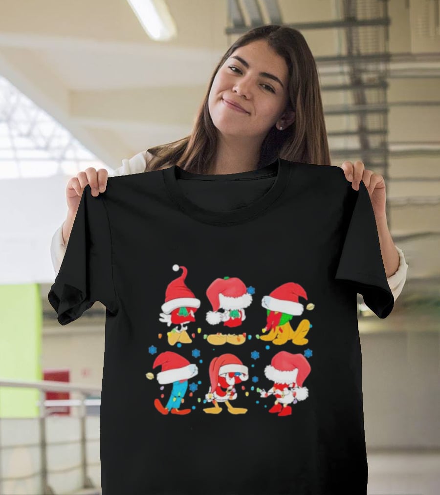 Santa Mouse And Friends Holiday Cheer T-Shirt