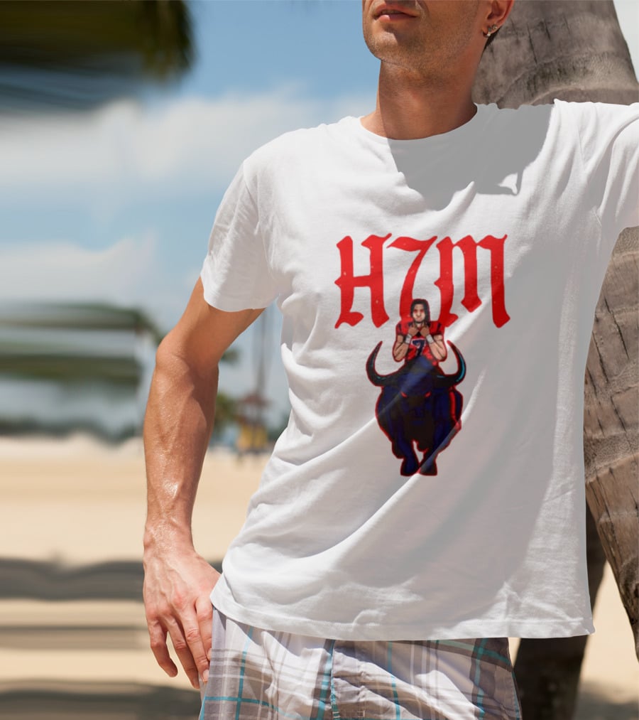 H7M CJ Stroud Houston Texans Bull T-Shirt