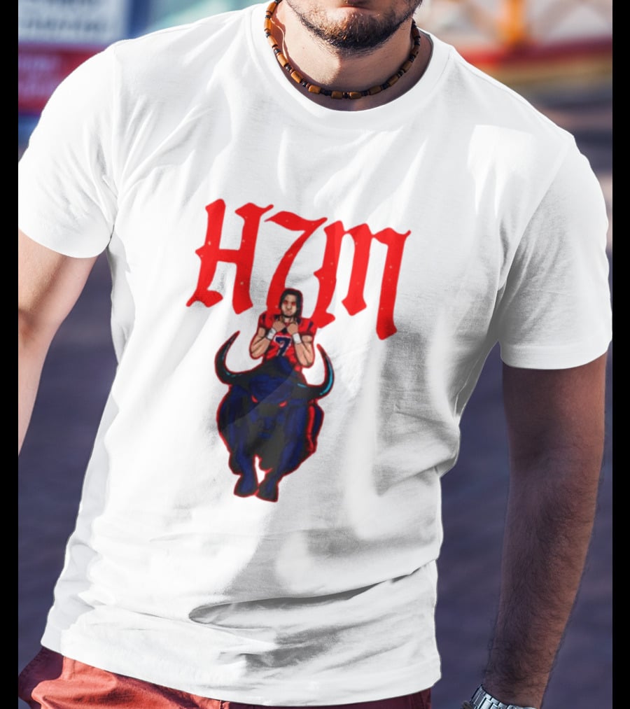 H7M CJ Stroud Houston Texans Bull T-Shirt
