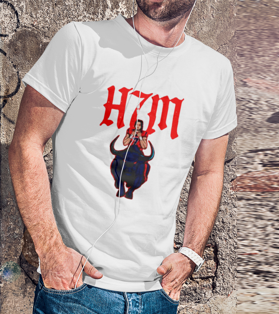 H7M CJ Stroud Houston Texans Bull T-Shirt