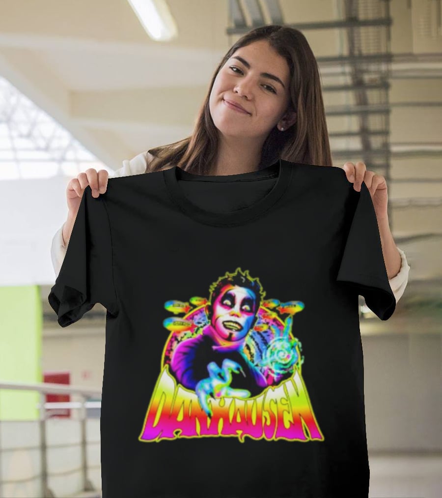 Danhausen Psychedelic Neon Art With Cosmic Whimsy T-Shirt