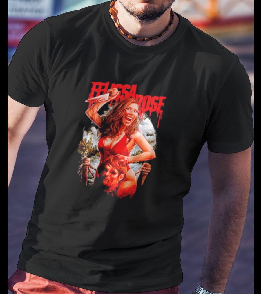Felissa Rose Off With Your Head Horror Movie T-Shirt