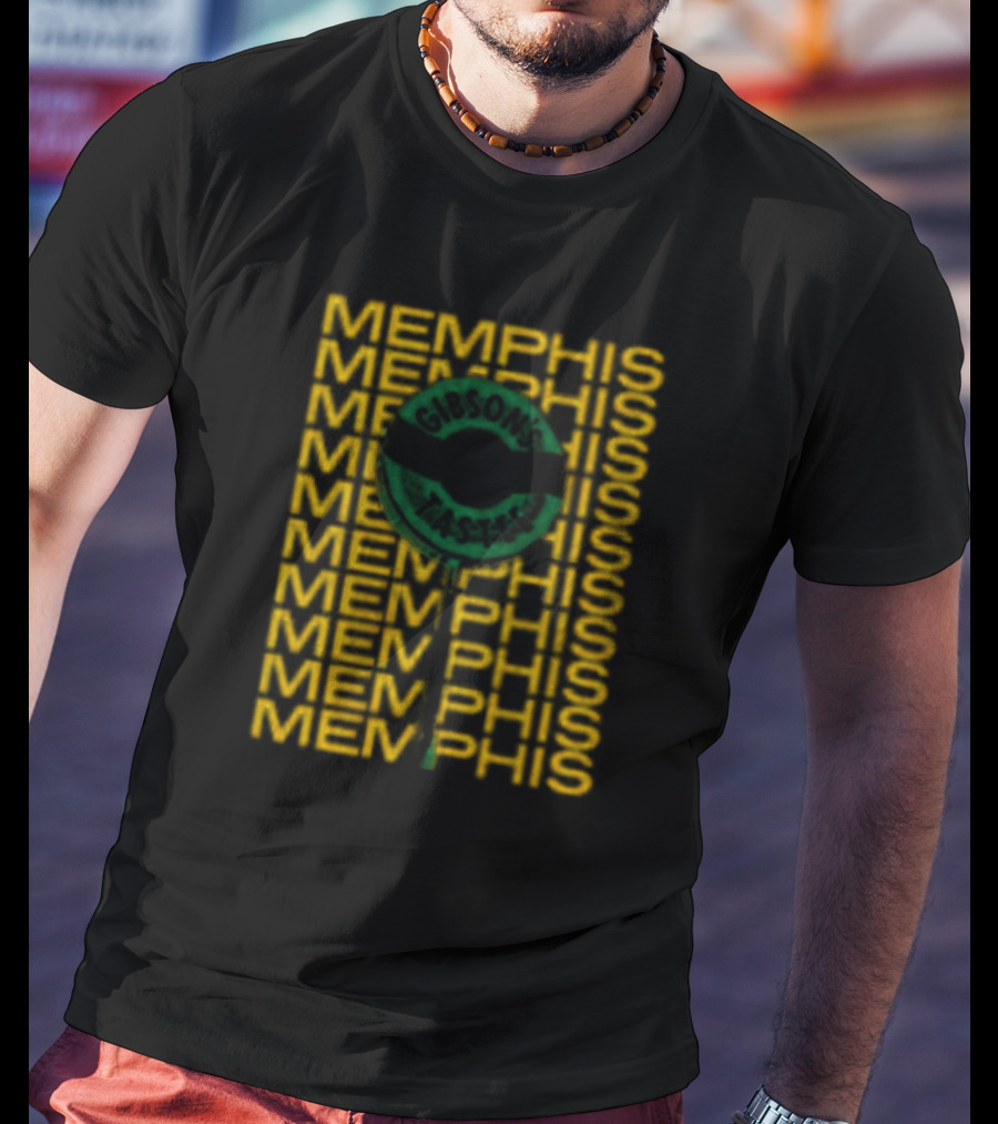 Gibson's Donuts Memphis Iconic Sweet Indulgence In Classic Green T-Shirt