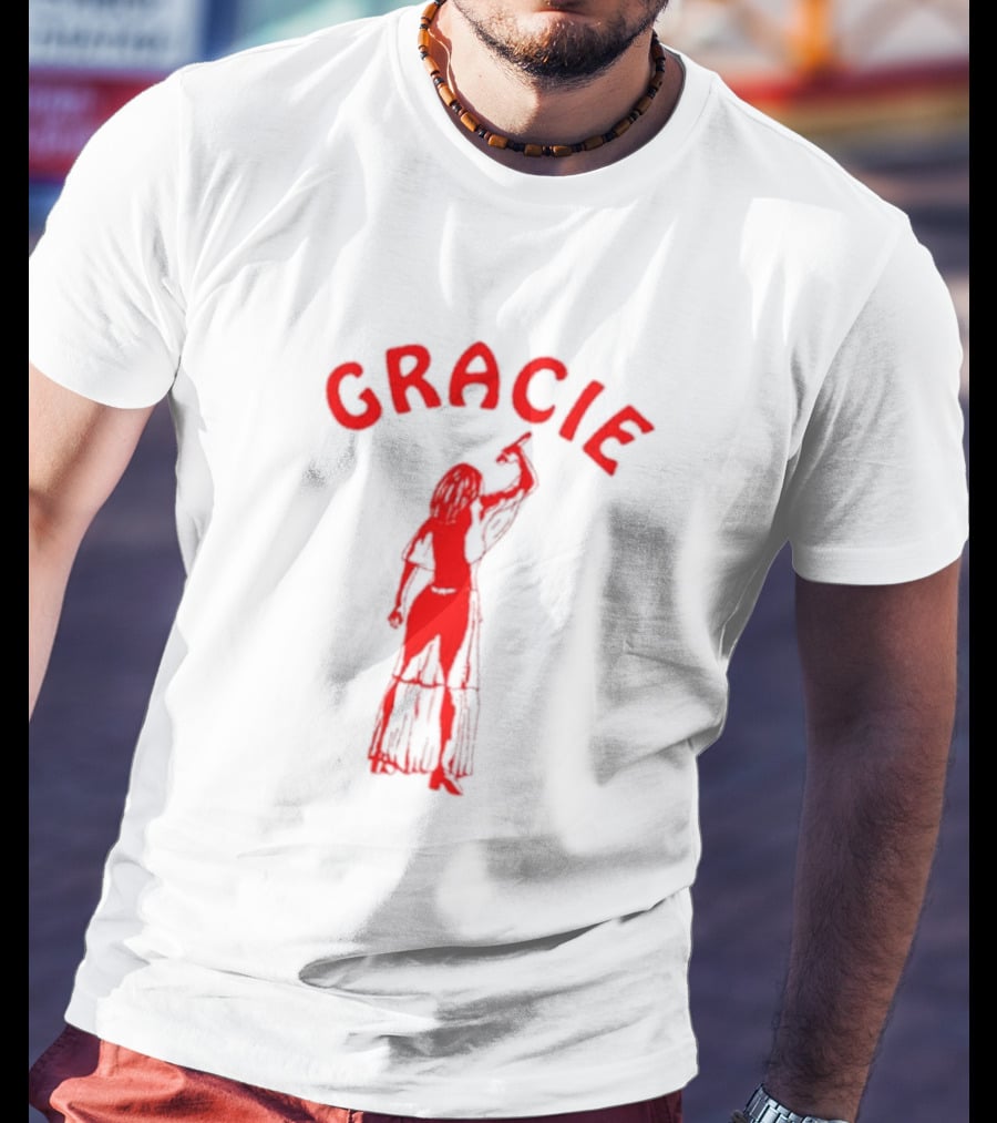 Gracie Abrams Red Silhouette Woman T-Shirt