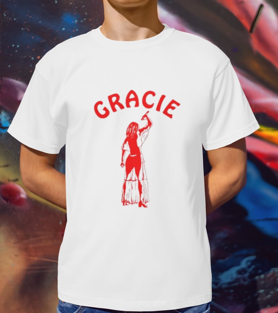 Gracie Abrams Red Silhouette Woman T-Shirt