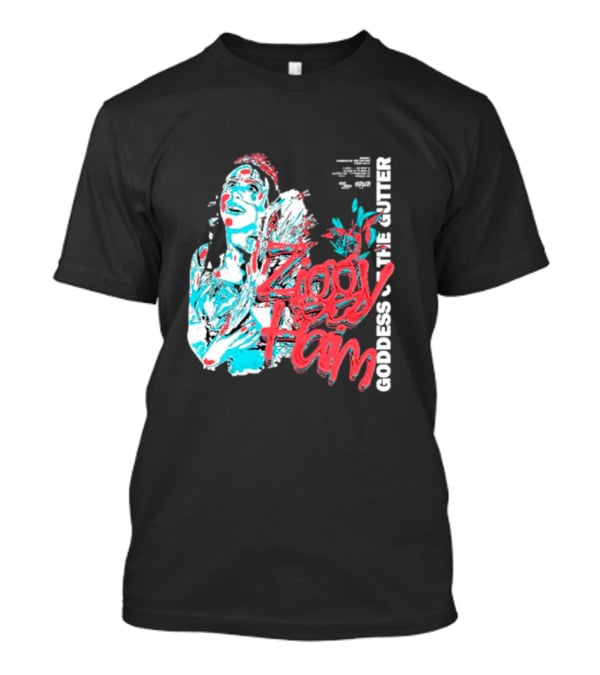 Ziggy Haim Goddess Of The Gutter Vibrant Portrait Style Iconic T-Shirt