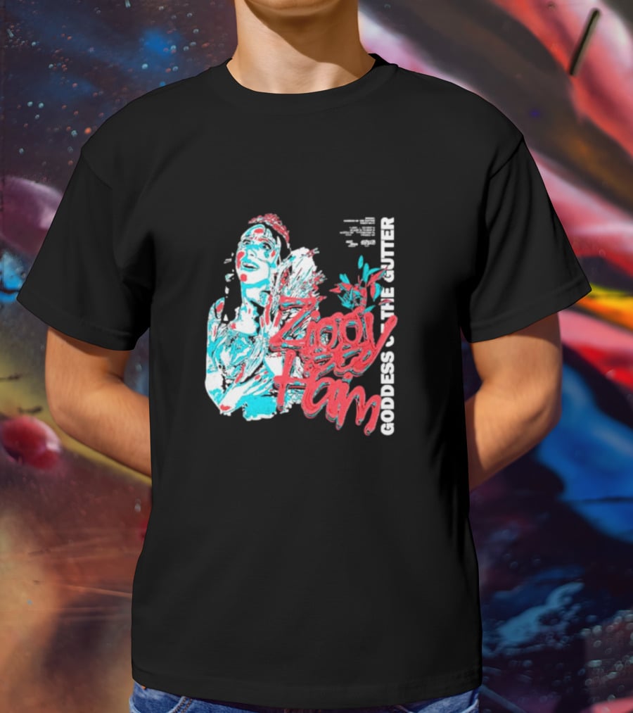 Ziggy Haim Goddess Of The Gutter Vibrant Portrait Style Iconic T-Shirt