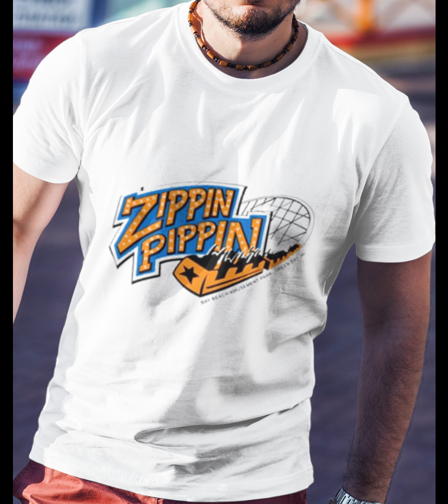 Zippin Pippin Roller Coaster Retro T-Shirt