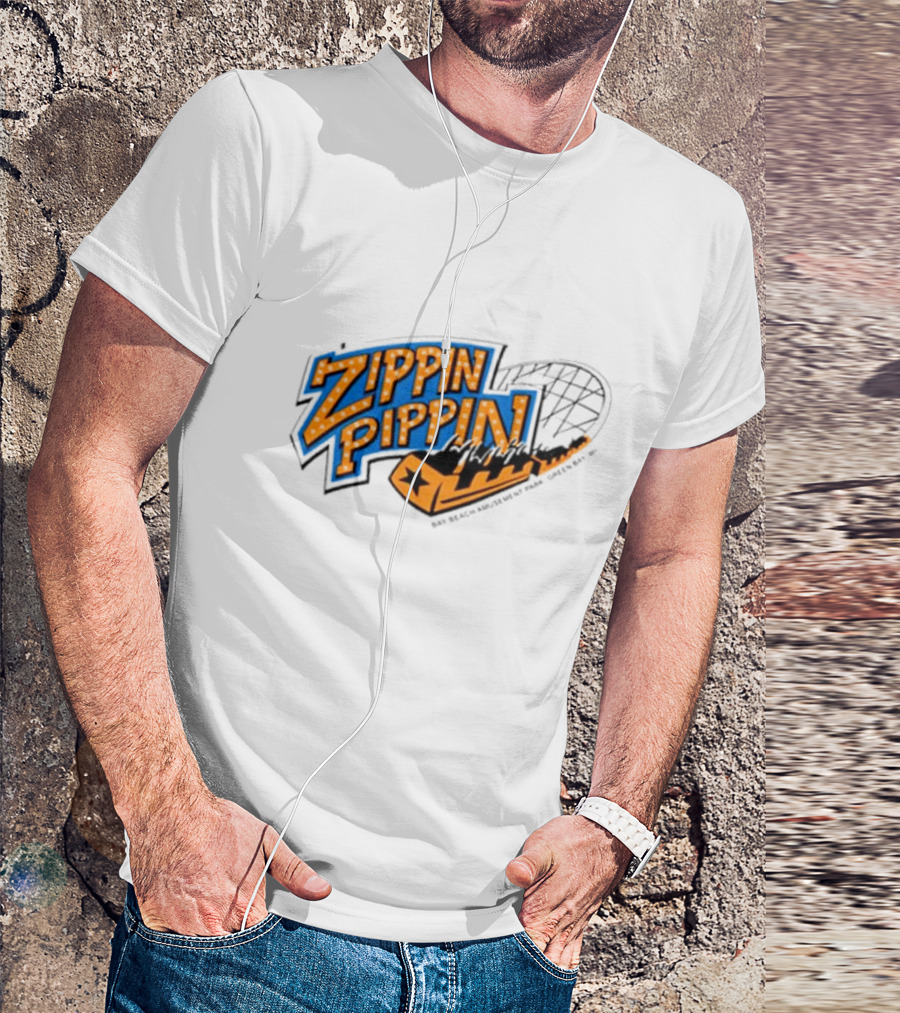 Zippin Pippin Roller Coaster Retro T-Shirt
