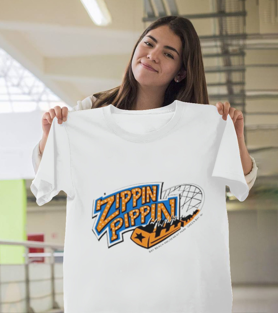 Zippin Pippin Roller Coaster Retro T-Shirt