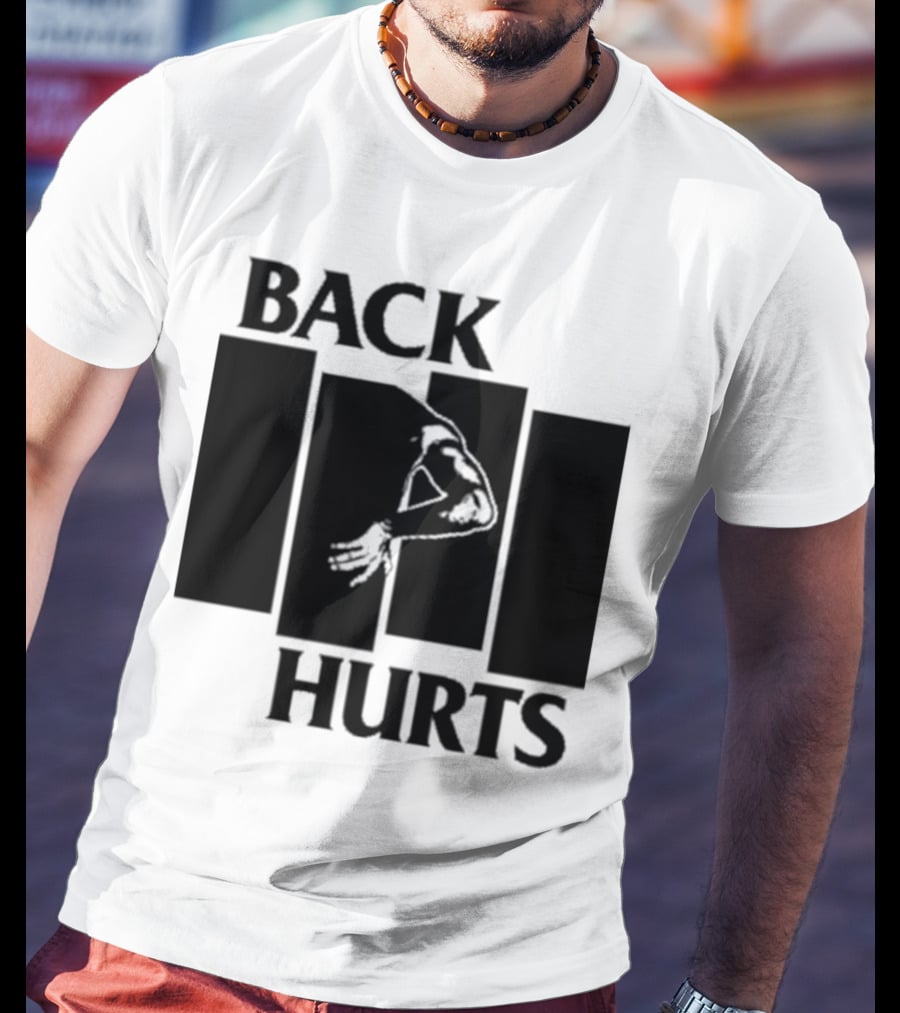 Black Flag Back Hurts T-Shirt