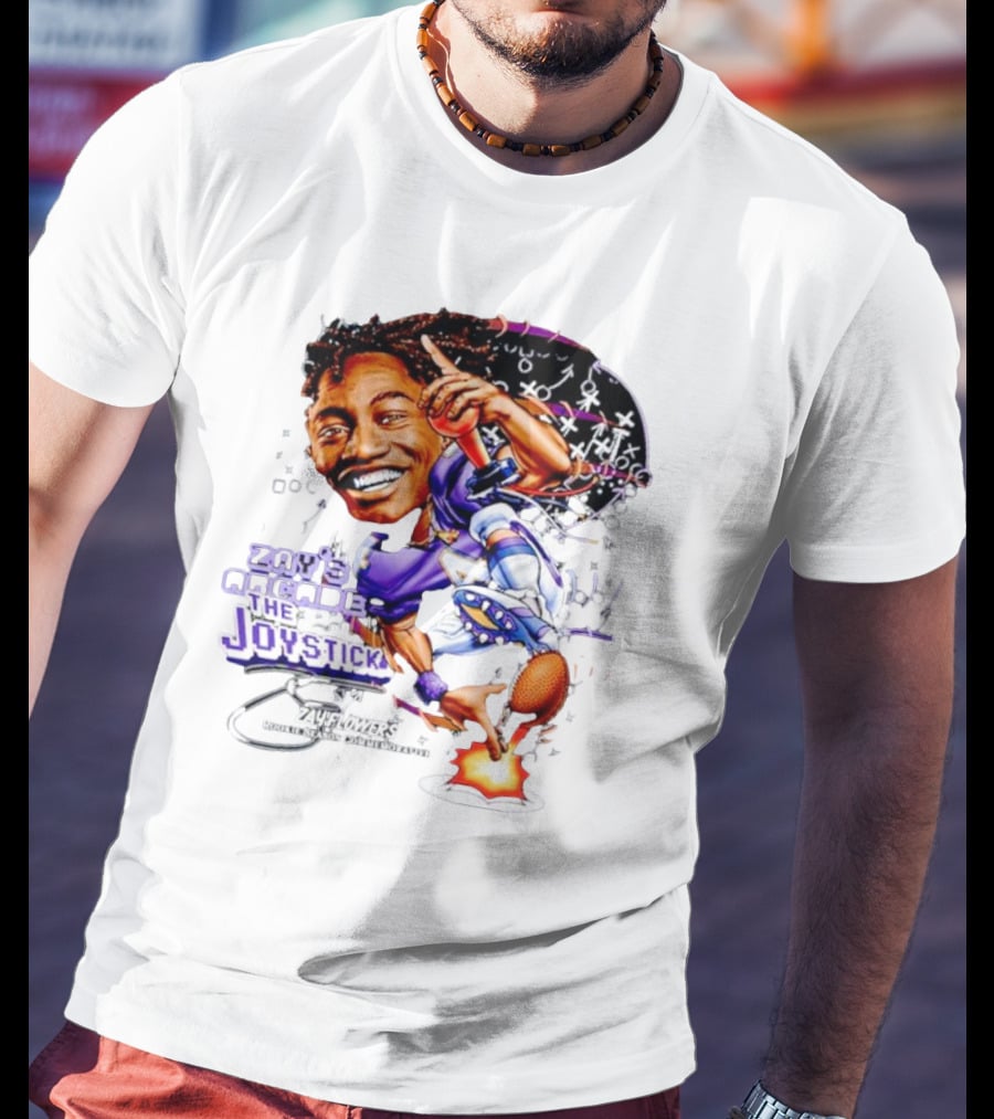 Zay’s Arcade The Joystick Zay Flowers Rookie Season Collaborator T-Shirt