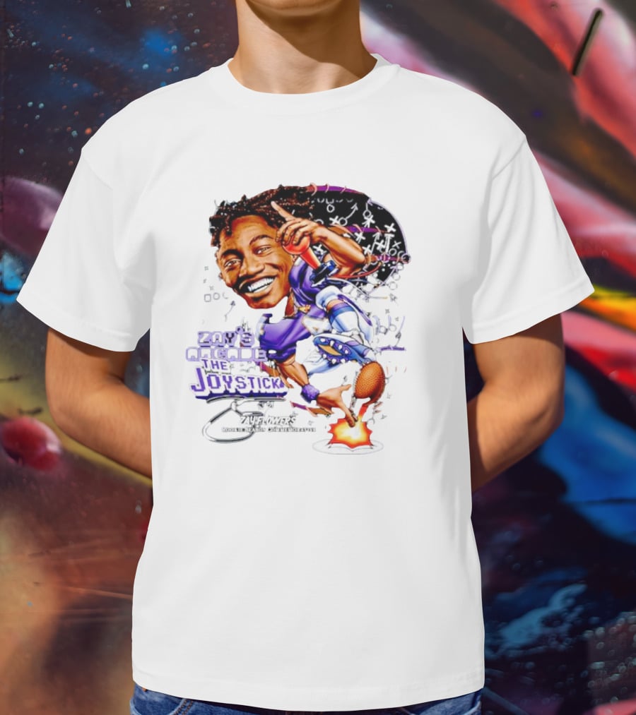 Zay’s Arcade The Joystick Zay Flowers Rookie Season Collaborator T-Shirt