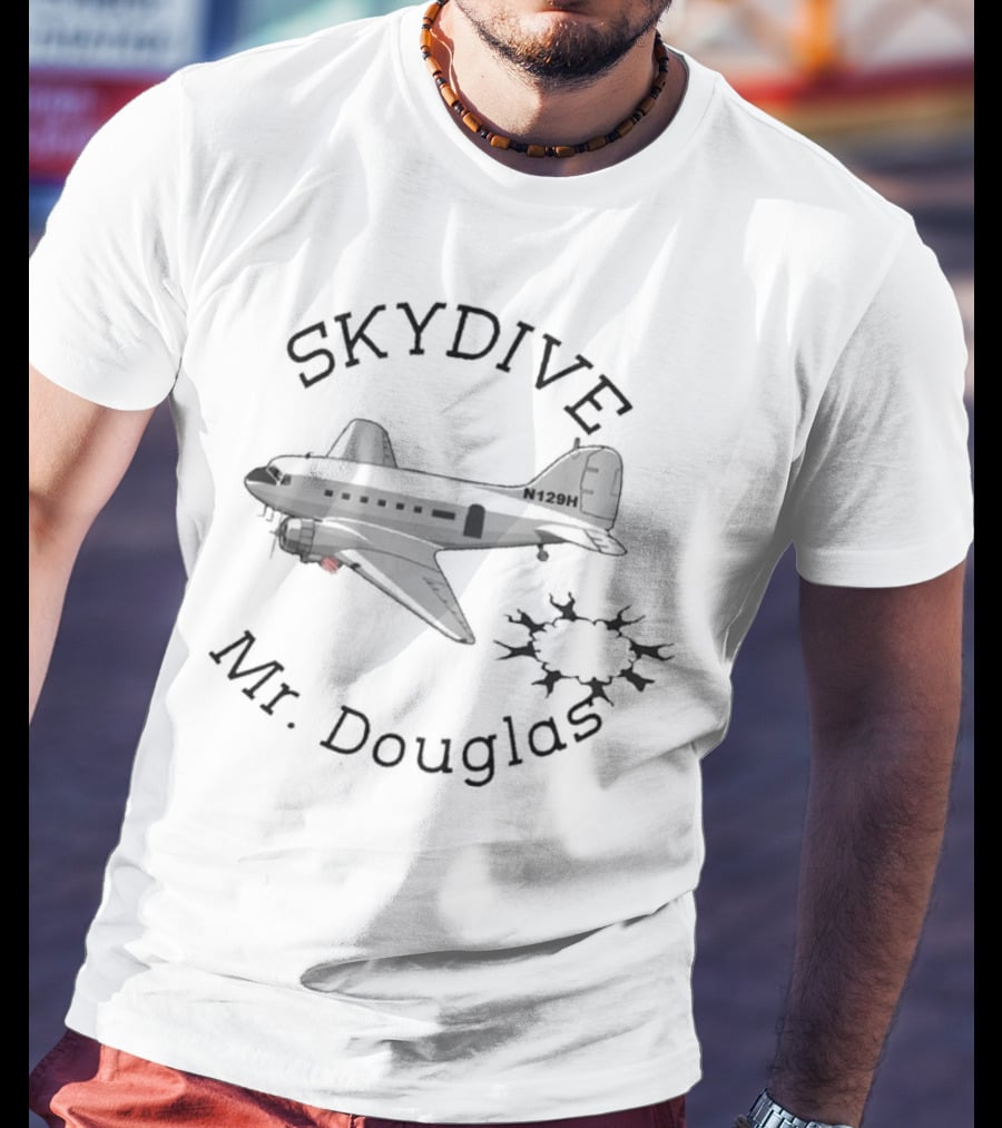 Skydive Airplane N129H Mr. Douglas T-Shirt