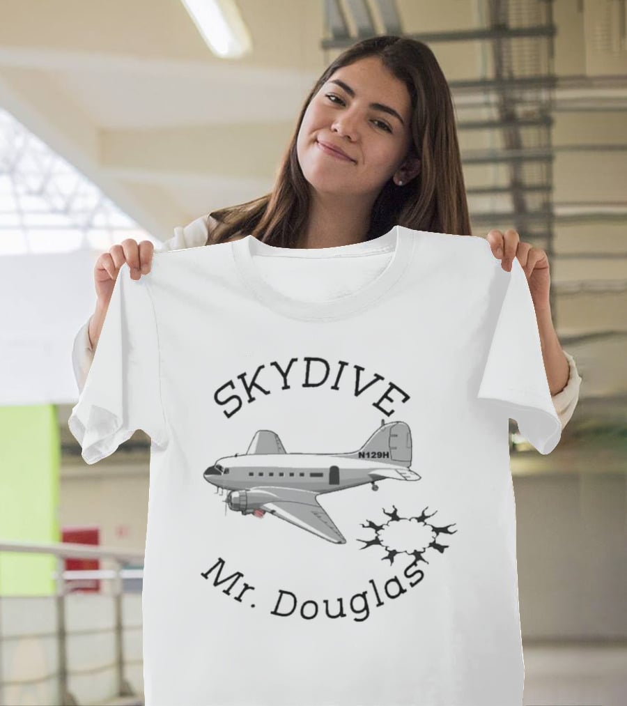 Skydive Airplane N129H Mr. Douglas T-Shirt