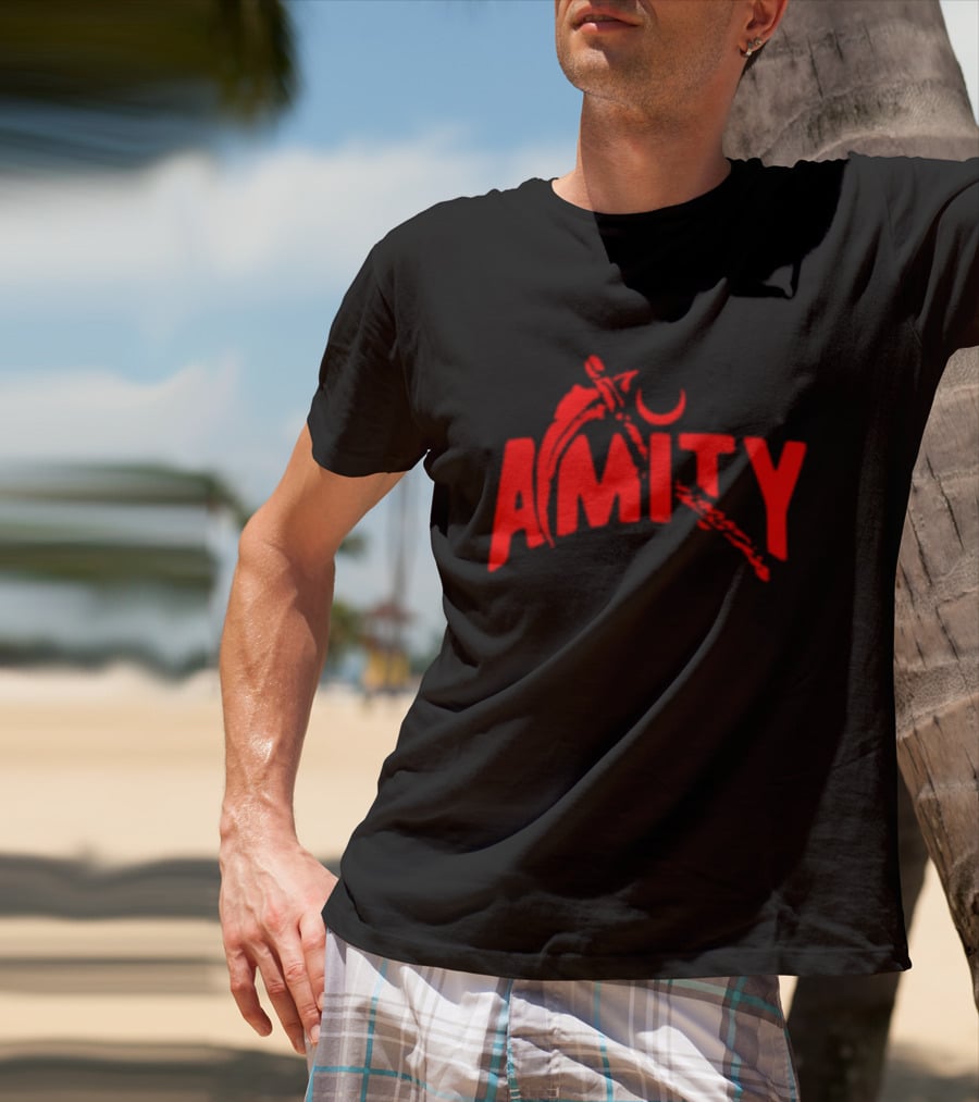 Amity Scythe Pull Me Into Hell Red Crescent T-Shirt