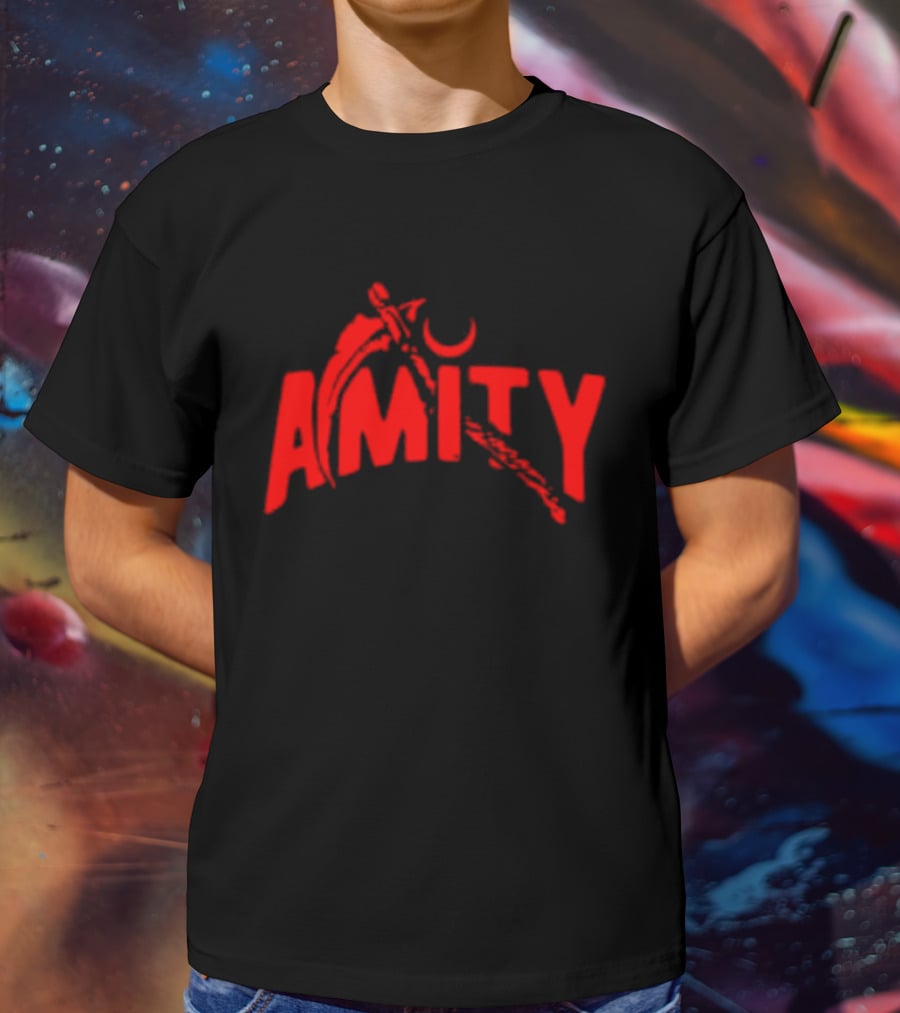 Amity Scythe Pull Me Into Hell Red Crescent T-Shirt