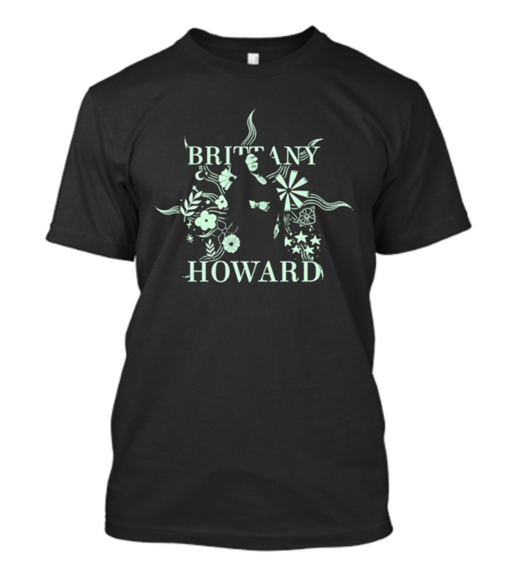 BRITTANY HOWARD Flower And Stars Motif T-Shirt
